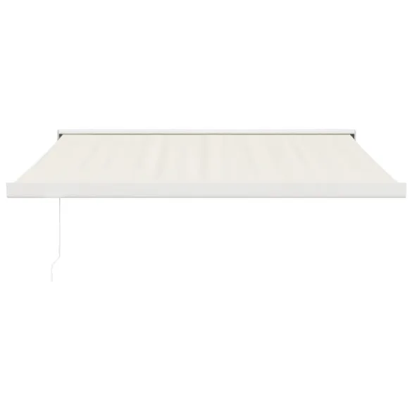Copertină Retractabilă Crem 3,5x2,5 m - Aluminiu și Textil