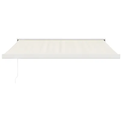 Copertină Retractabilă Crem 3,5x2,5 m - Aluminiu și Textil