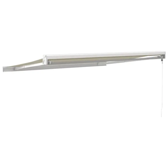 Copertină Retractabilă Crem 3,5x2,5 m - Aluminiu și Textil