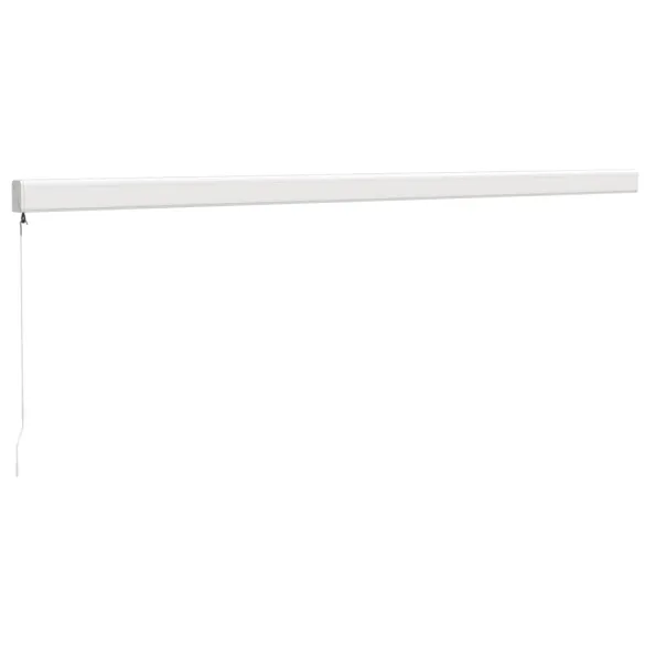 Copertină Retractabilă 5x3m - Albastru/Alb - Textil/Aluminiu