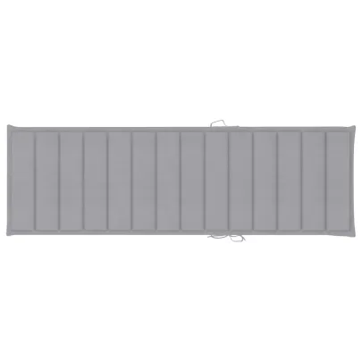 Șezlong Grădină Premium cu Pernă - Lemn Acacia Masiv