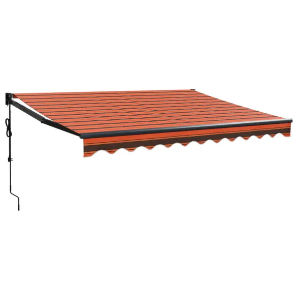 Copertină Automată Retractabilă 3x2,5m - Portocaliu/Maro