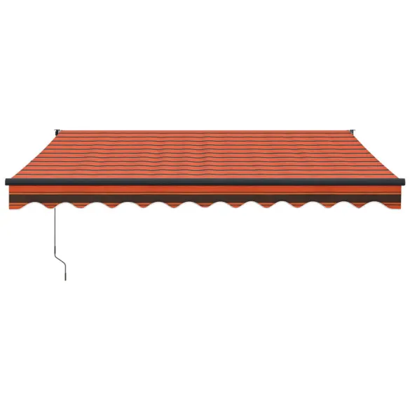 Copertină Automată Retractabilă 3x2,5m - Portocaliu/Maro