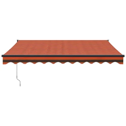 Copertină Automată Retractabilă 3x2,5m - Portocaliu/Maro
