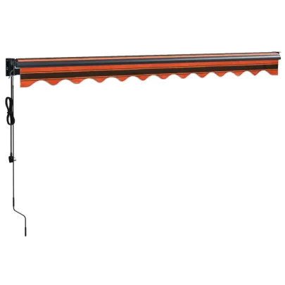 Copertină Automată Retractabilă 3x2,5m - Portocaliu/Maro