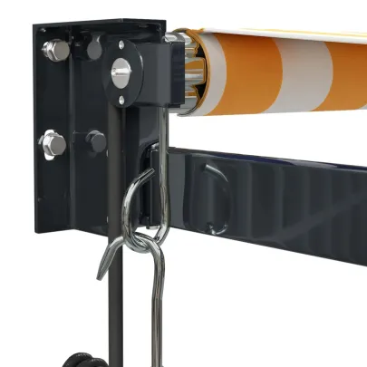 Copertină Automată Retractabilă - Galben/Alb 3,5x2,5m