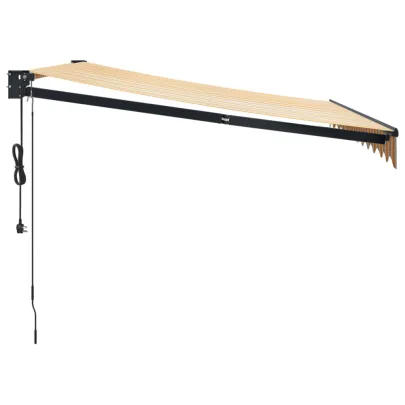 Copertină Automată Retractabilă 3x2,5m - Galben/Alb