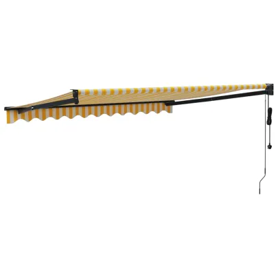 Copertină Automată Retractabilă 3x2,5m - Galben/Alb