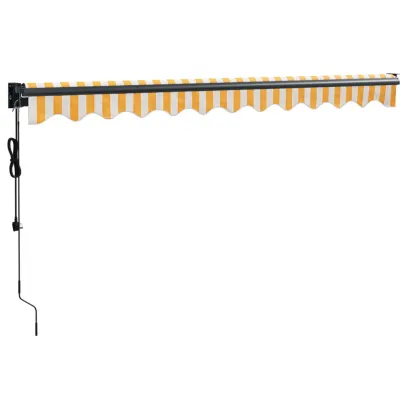 Copertină Automată Retractabilă 3x2,5m - Galben/Alb