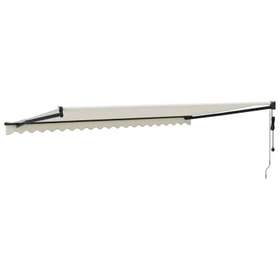 Copertină Automată Retractabilă 5x3 m - Crem - Livrare Gratuită