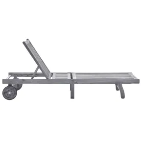 Șezlong Grădină Premium cu Pernă - Lemn Acacia - Livrare Gratuită 2