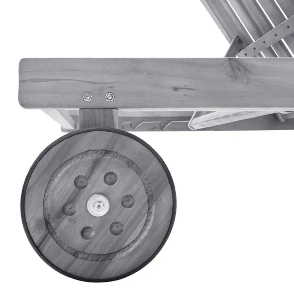 Șezlong Acacia cu Pernă Reglabil - Livrare Gratuită