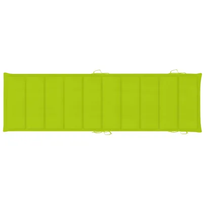 Șezlong Grădină Premium cu Pernă - Lemn Acacia | Livrare Gratuită