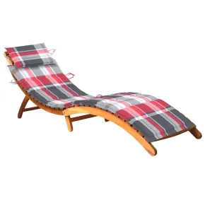 Șezlong Acacia cu Pernă - Livrare Gratuită Rapidă