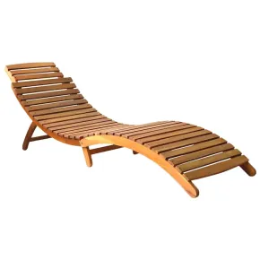 Șezlong Acacia cu Pernă - Livrare Gratuită Rapidă 2