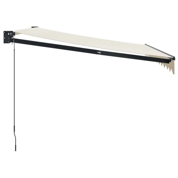 Copertină Retractabilă Crem 3x2,5m - Aluminiu și Textil