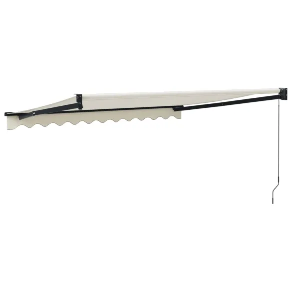 Copertină Retractabilă Crem 3x2,5m - Aluminiu și Textil