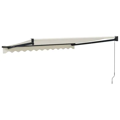 Copertină Retractabilă Crem 3x2,5m - Aluminiu și Textil