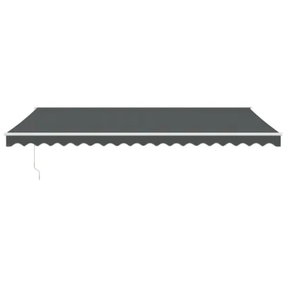 Copertină Retractabilă Antracit 5x3m - Textil și Aluminiu