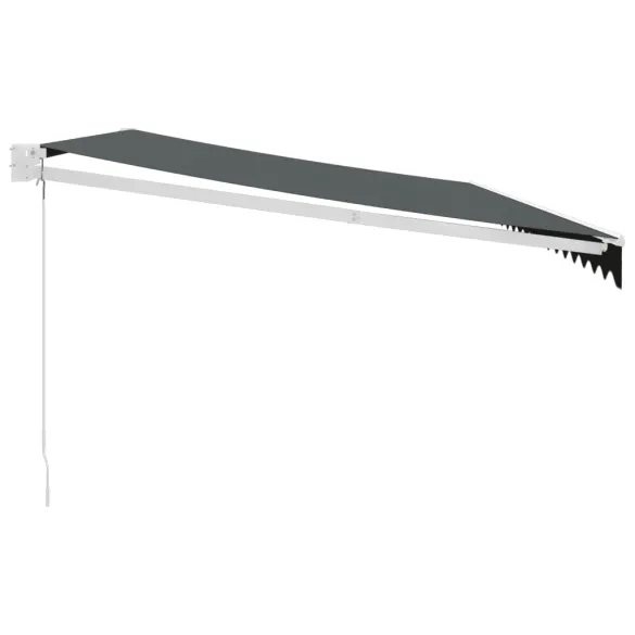 Copertină Retractabilă Antracit 5x3m - Textil și Aluminiu