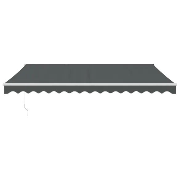Copertină Retractabilă Antracit 4,5x3 m - Textil și Aluminiu