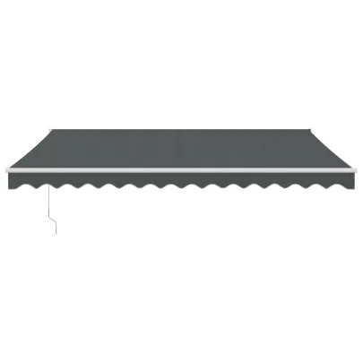Copertină Retractabilă Antracit 4,5x3 m - Textil și Aluminiu