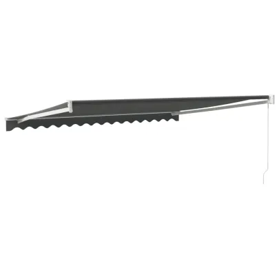 Copertină Retractabilă Antracit 4,5x3 m - Textil și Aluminiu