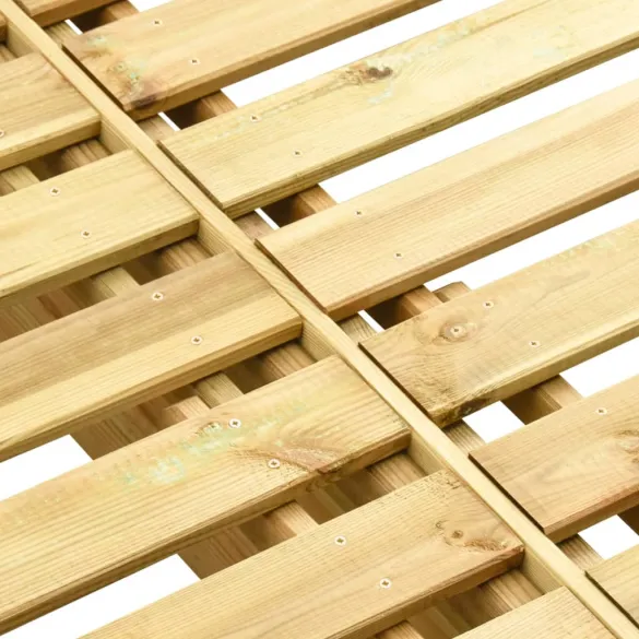 Șezlong Dublu Grădină - Lemn Pin Verde | Livrare Gratuită