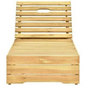 Șezlong Lemn Pin Verde | Rezistent Intemperii | Livrare Gratuită 2