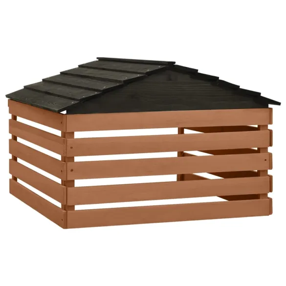 Garaj Mașină de Tuns Iarba - Lemn Natural - Protecție Durabilă