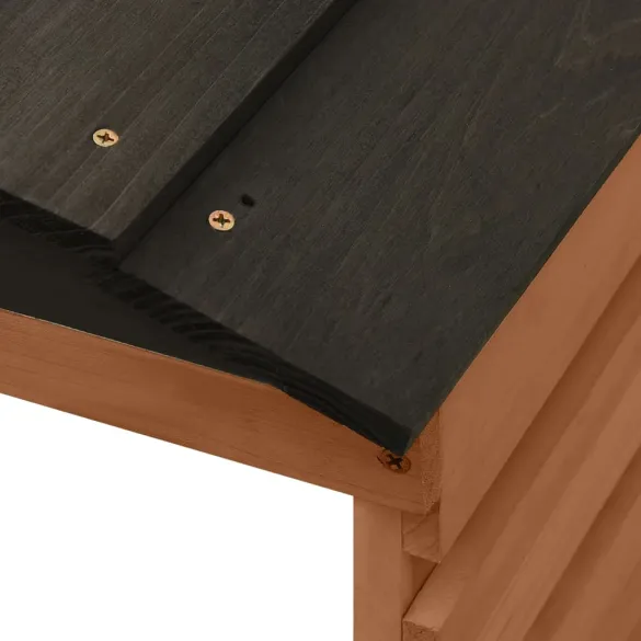 Garaj Mașină de Tuns Iarba - Lemn Natural - Protecție Durabilă