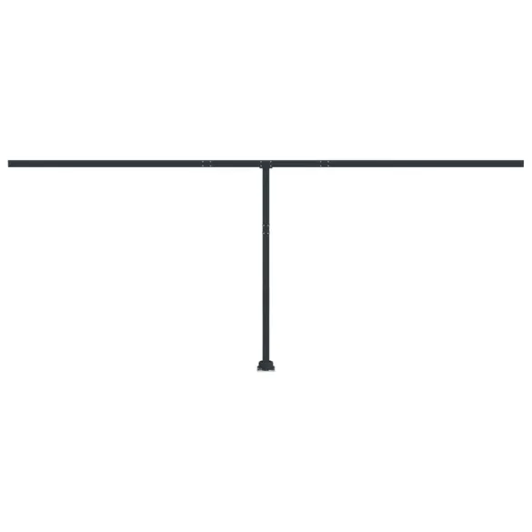 Set Stâlpi Copertină Antracit - 600x245 cm - Fier