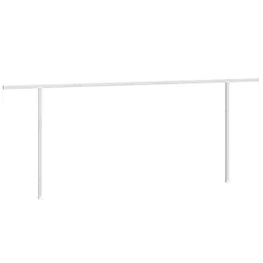 Set Stâlpi Copertină Alb Fier 600x245 cm | Livrare Gratuită 2