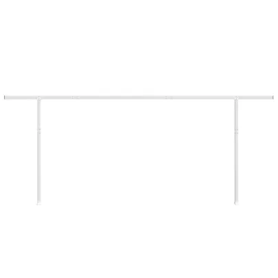 Set Stâlpi Copertină Alb Fier 600x245 cm | Livrare Gratuită