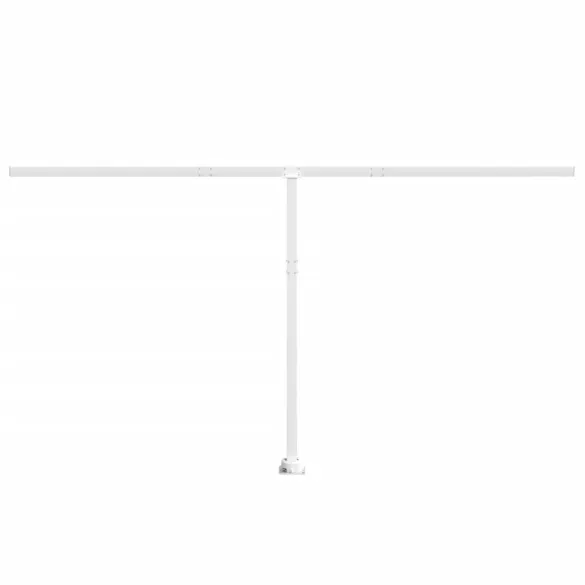 Set Stâlpi Copertină Alb Fier 450x245 cm | Livrare Gratuită