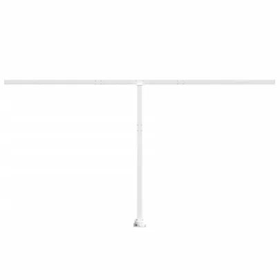 Set Stâlpi Copertină Alb Fier 450x245 cm | Livrare Gratuită