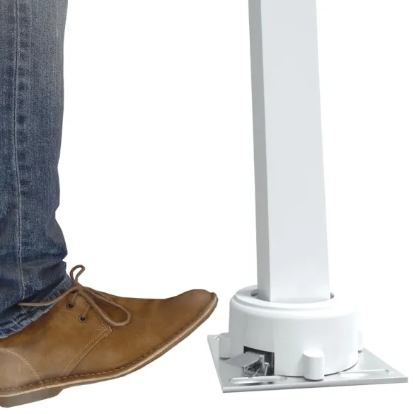 Set Stâlpi Copertină Alb Fier 450x245 cm | Livrare Gratuită