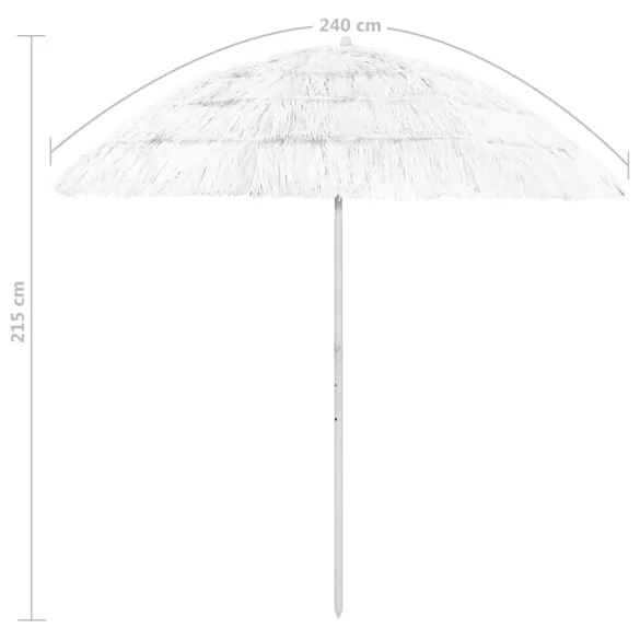 Umbrelă de Plajă Hawaii 240 cm - Protecție UV Maximă