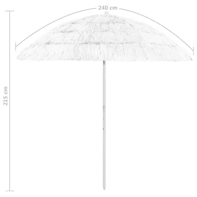 Umbrelă de Plajă Hawaii 240 cm - Protecție UV Maximă