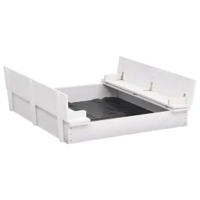 Cutie Nisip Lemn Brad - Jucărie Exterior Copii - Livrare Gratuită