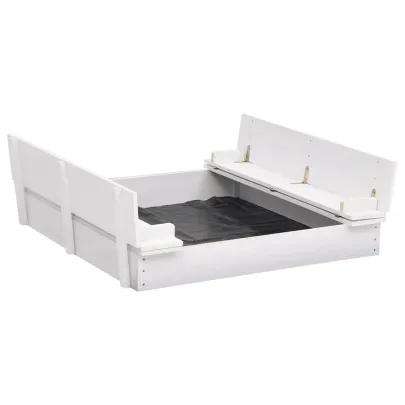 Cutie Nisip Lemn Brad - Jucărie Exterior Copii - Livrare Gratuită