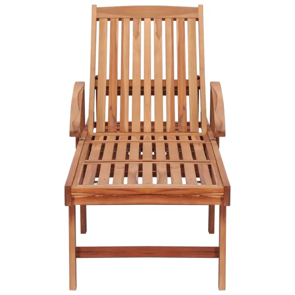 Șezlong Lemn Tec - Comfort și Rezistență în Grădină