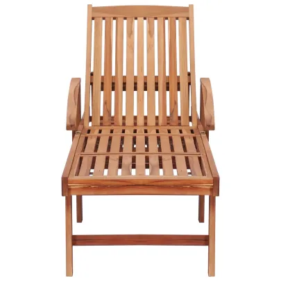 Șezlong Lemn Tec - Comfort și Rezistență în Grădină