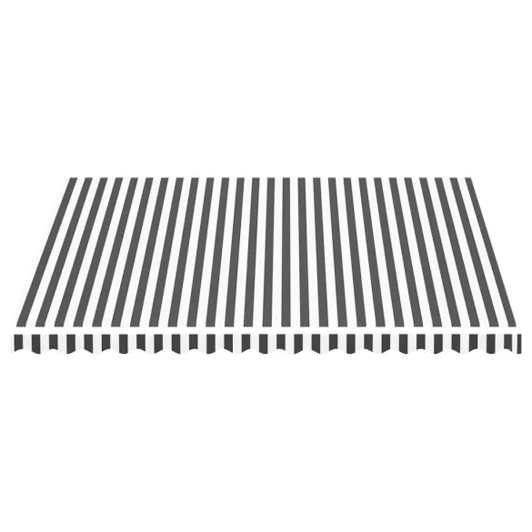 Pânză copertină rezistență UV 4x3,5 m - Antracit/alb