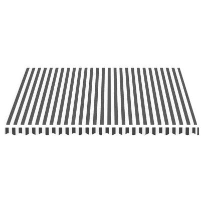 Pânză copertină rezistență UV 4x3,5 m - Antracit/alb