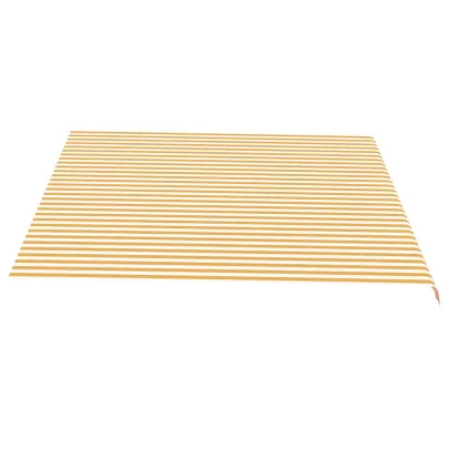 Pânză de rezervă copertină galben-alb 4,5x3,5 m