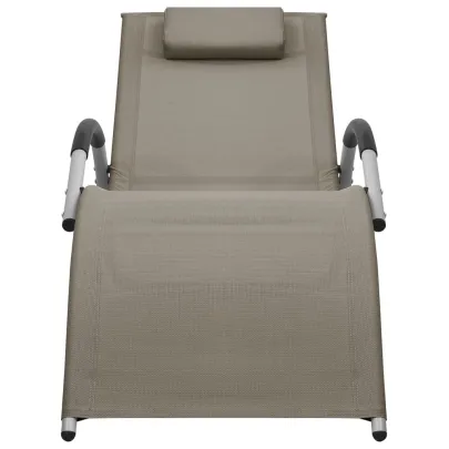 Șezlonguri Grădină - Set 2 Bucăți - Textilă Rezistentă