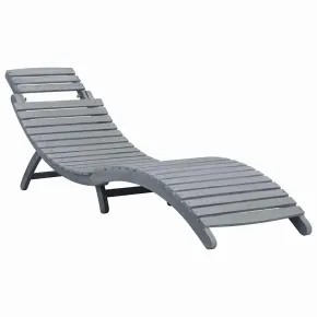 Șezlong Grădină Lemn Acacia cu Pernă | Livrare Gratuită 2