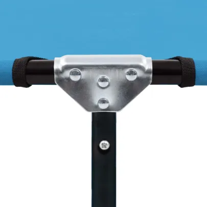 Șezlong Pliabil Albastru Turcoaz - Oțel Rezistent