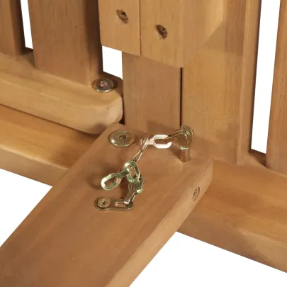 Șezlong Pliant cu Pernă - Lemn de Acacia | Livrare Gratuită